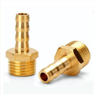 পিতল পায়ের পাতার মোজাবিশেষ বার্ব ফিটিং সংযোগকারী